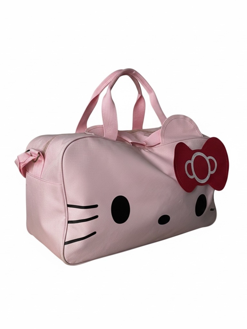 Sanrio Hello Kitty Pink "Big Face" Duffel Bag – Large Travel Weekender